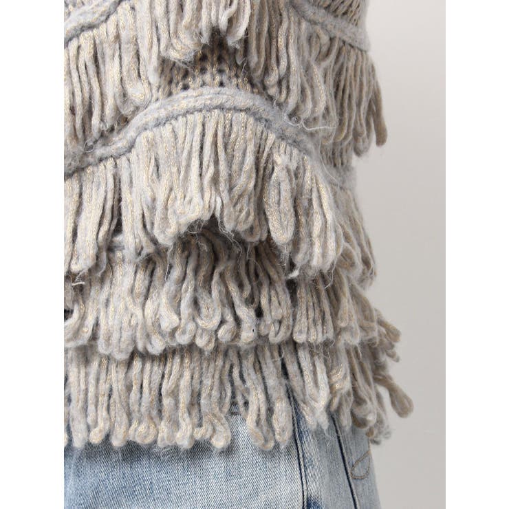 マルチウェイフリンジデザインニットビスチェ | Ungrid | 詳細画像45 