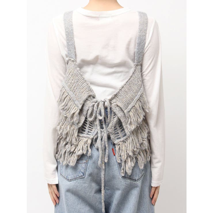 マルチウェイフリンジデザインニットビスチェ | Ungrid | 詳細画像48 