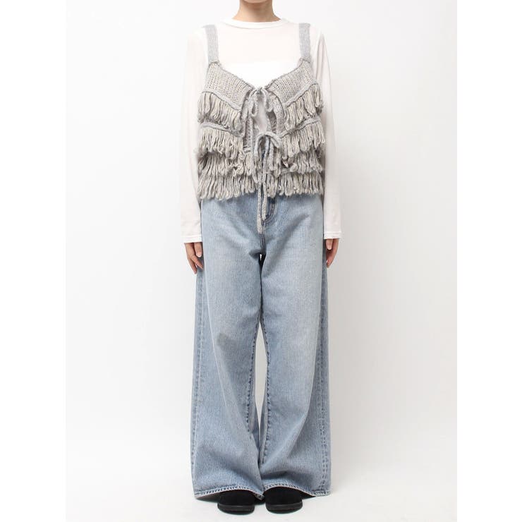 マルチウェイフリンジデザインニットビスチェ | Ungrid | 詳細画像49 