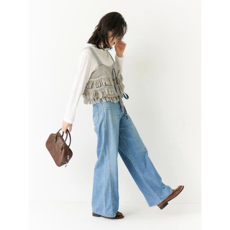 マルチウェイフリンジデザインニットビスチェ | Ungrid | 詳細画像9 