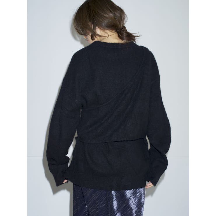 【Htage】フォックス混ビスチェレイヤードニット | Ungrid | 詳細画像5 