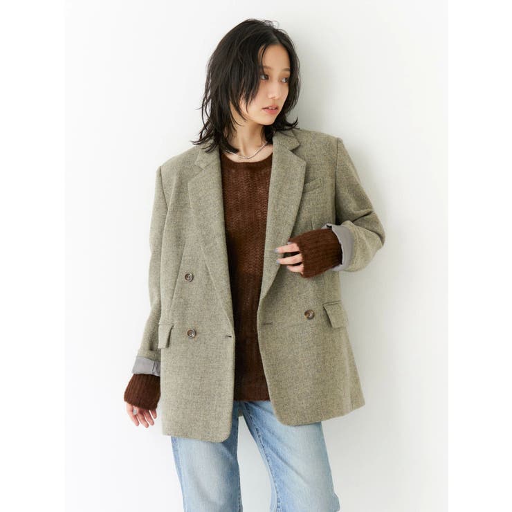 アルパカ混透かし編みニット | Ungrid | 詳細画像16 