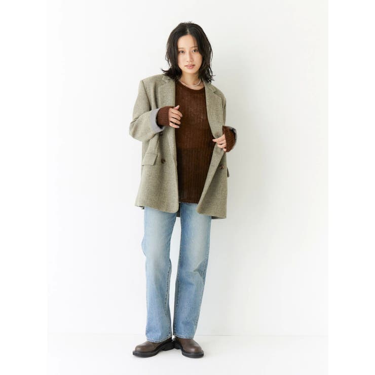 アルパカ混透かし編みニット | Ungrid | 詳細画像17 