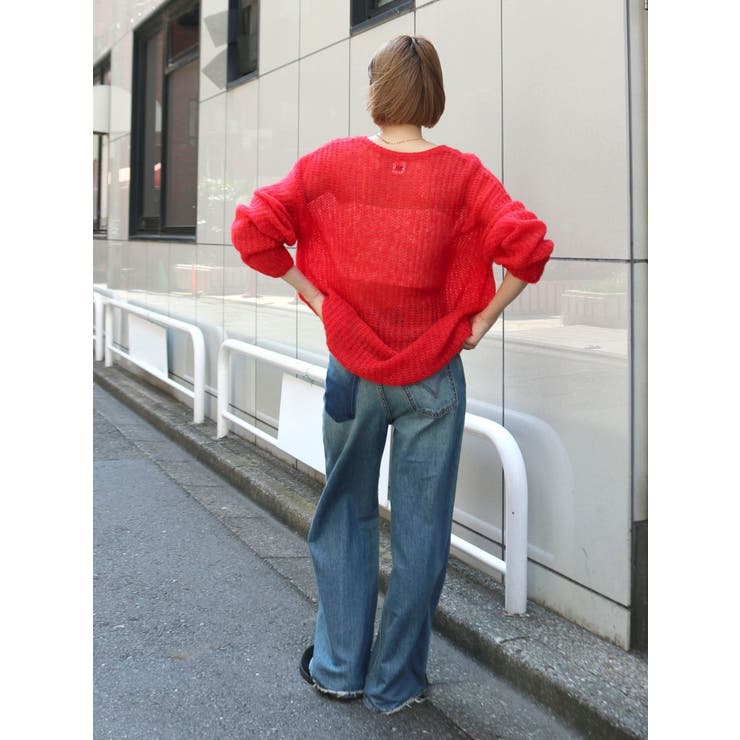 アルパカ混透かし編みニット | Ungrid | 詳細画像23 