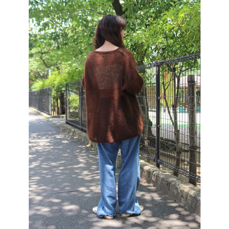 アルパカ混透かし編みニット | Ungrid | 詳細画像37 