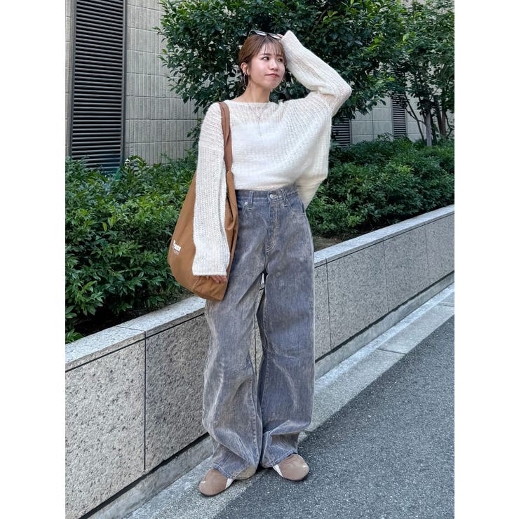 アルパカ混透かし編みニット | Ungrid | 詳細画像43 