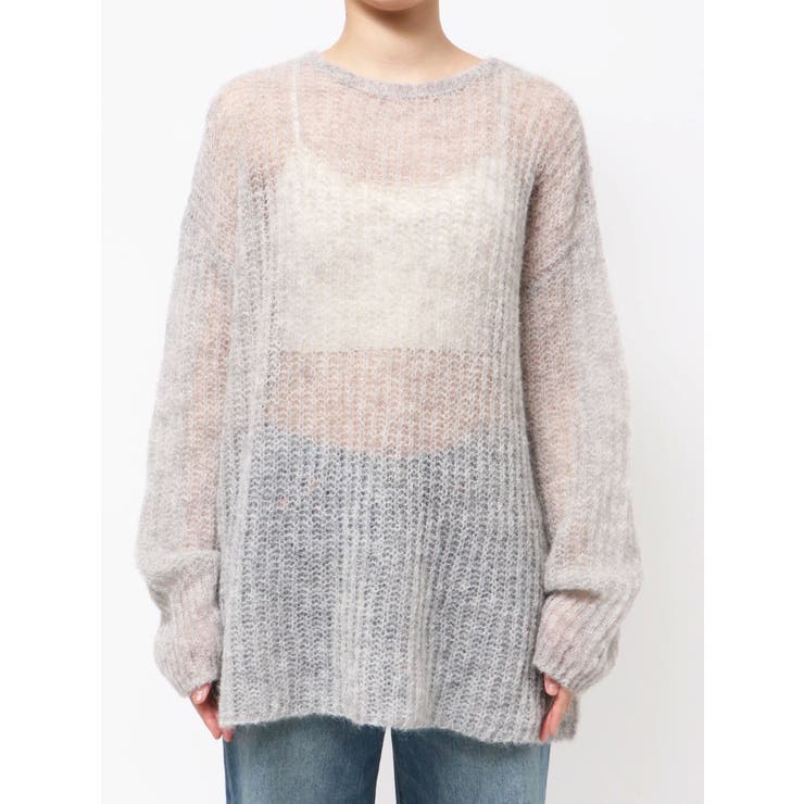 アルパカ混透かし編みニット | Ungrid | 詳細画像46 