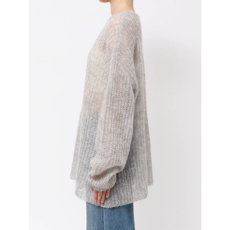 アルパカ混透かし編みニット | Ungrid | 詳細画像47 