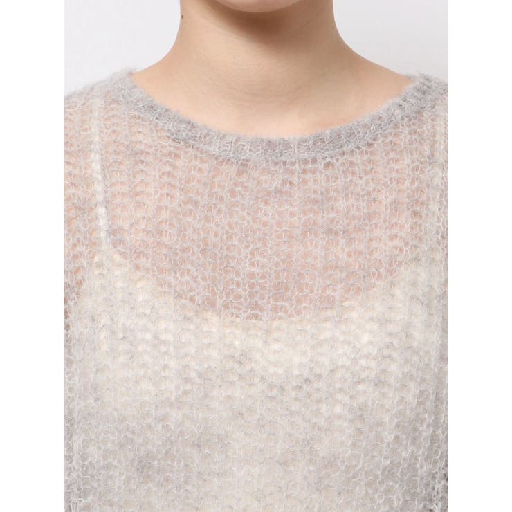 アルパカ混透かし編みニット | Ungrid | 詳細画像49 