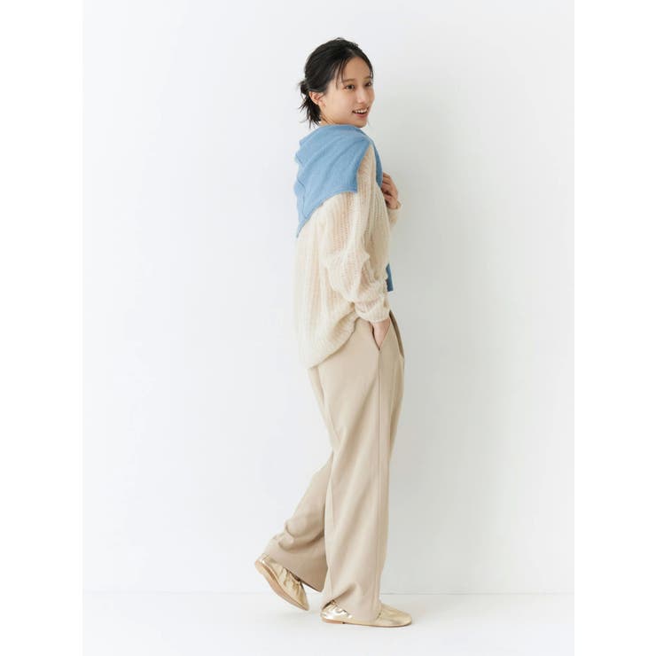 アルパカ混透かし編みニット | Ungrid | 詳細画像5 