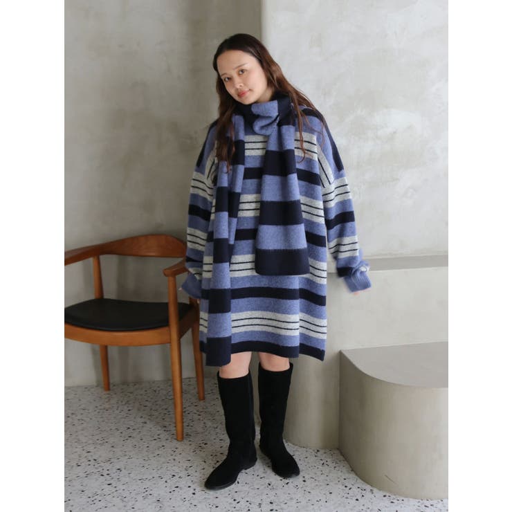 マルチボーダールーズニット | Ungrid | 詳細画像13 