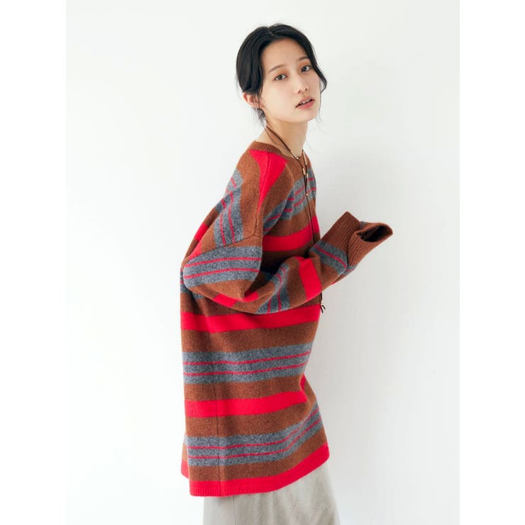 マルチボーダールーズニット | Ungrid | 詳細画像5 