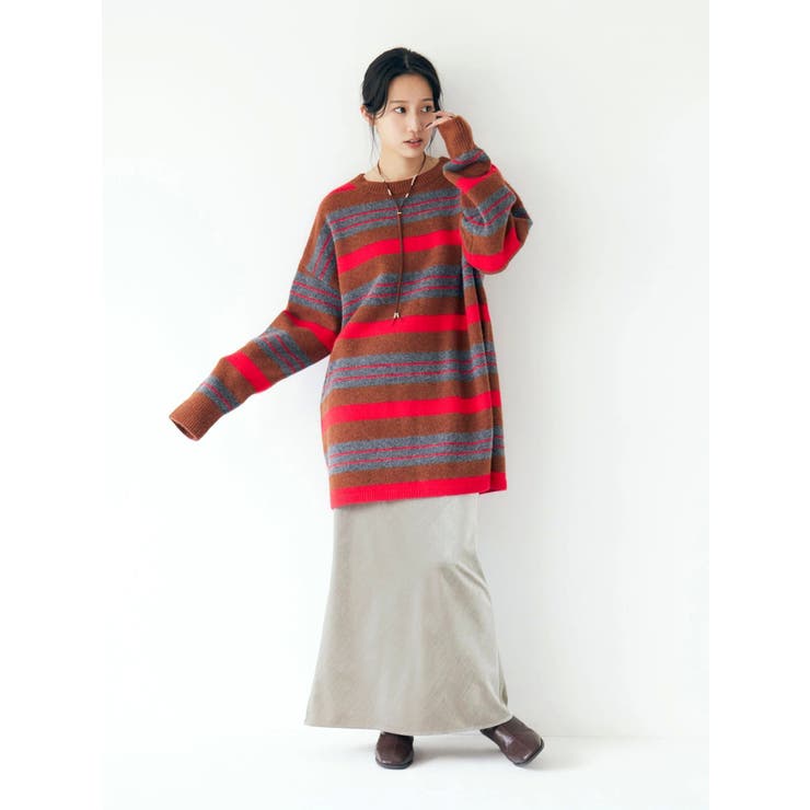 マルチボーダールーズニット | Ungrid | 詳細画像6 