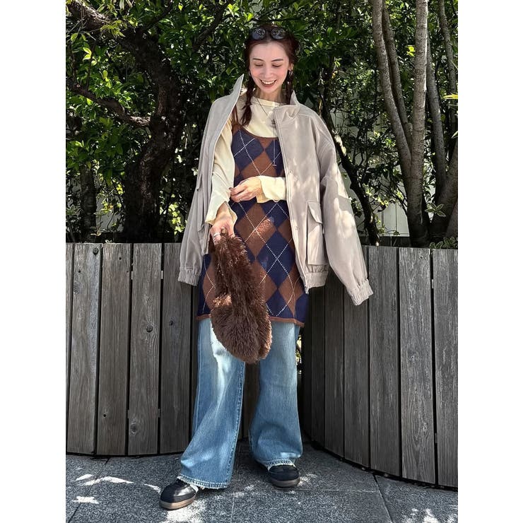 アーガイルニットキャミソール | Ungrid | 詳細画像25 