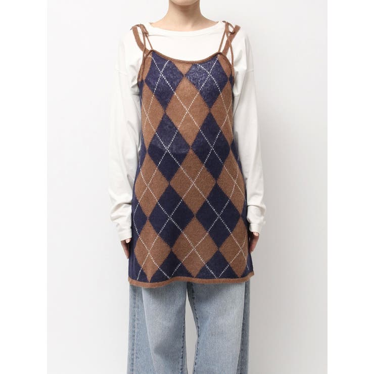 アーガイルニットキャミソール | Ungrid | 詳細画像26 