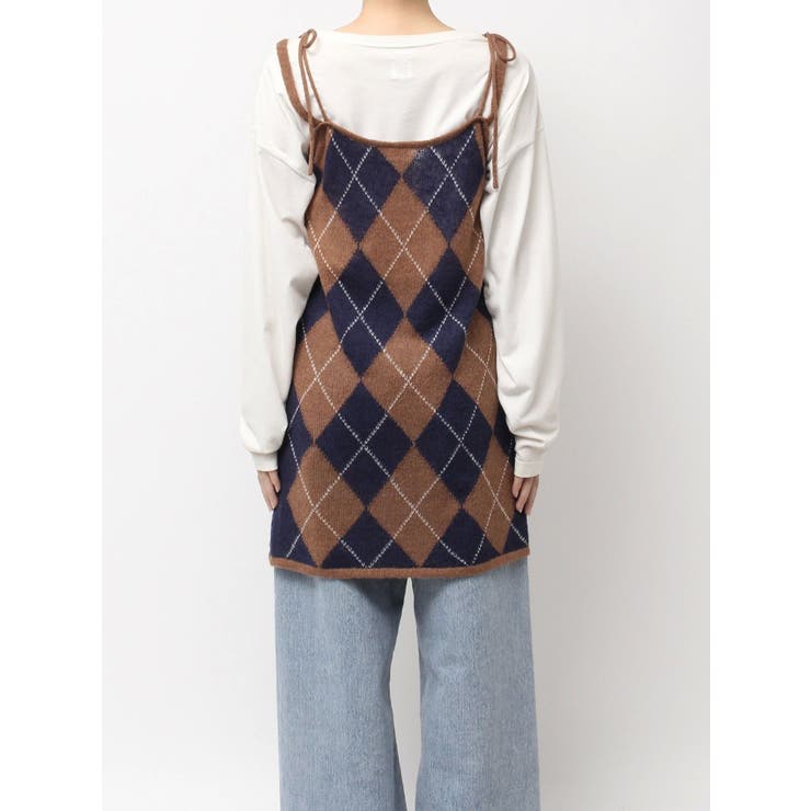 アーガイルニットキャミソール | Ungrid | 詳細画像28 