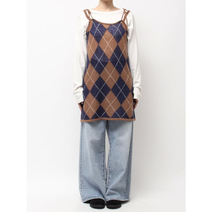 アーガイルニットキャミソール | Ungrid | 詳細画像33 