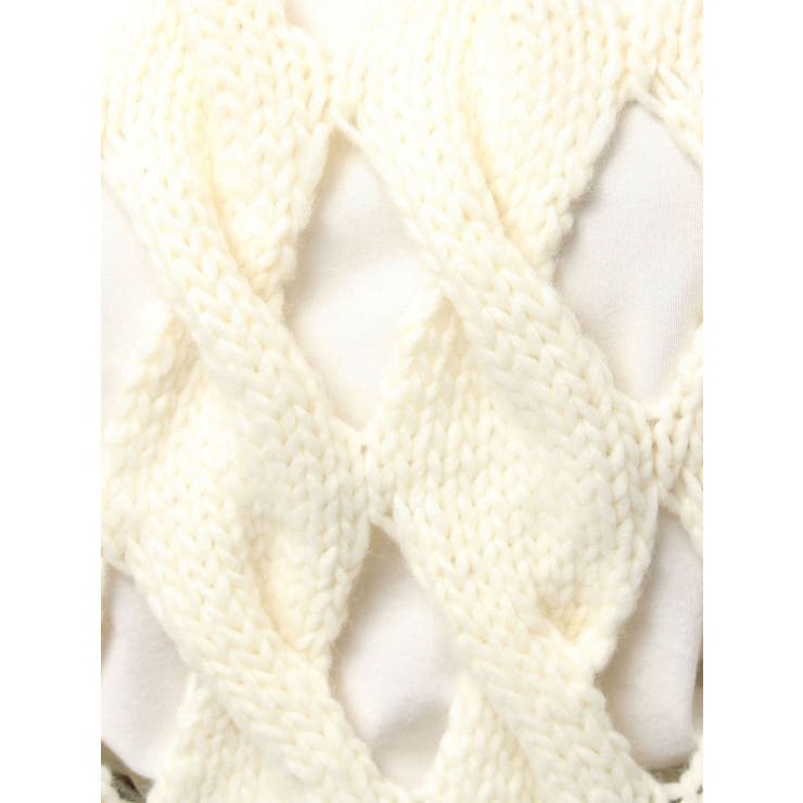 透かし編みデザインハンドニットベスト | Ungrid | 詳細画像36 