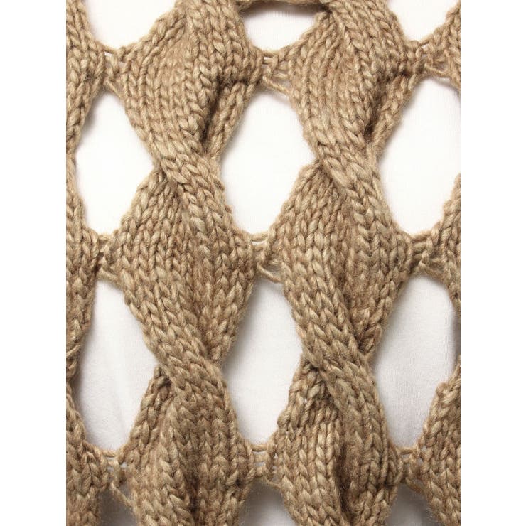 透かし編みデザインハンドニットベスト | Ungrid | 詳細画像38 