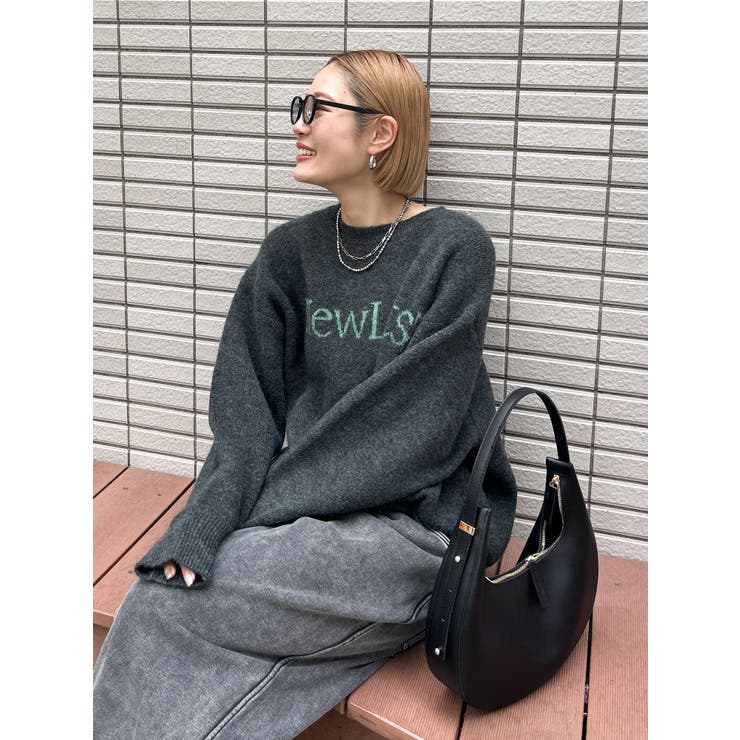 WEB限定】ロゴルーズニット[品番：MKSW0065936]｜Ungrid（アングリット
