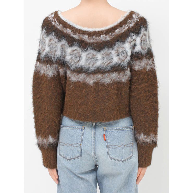 【WEB限定】求心柄ショートジップニット | Ungrid | 詳細画像20 