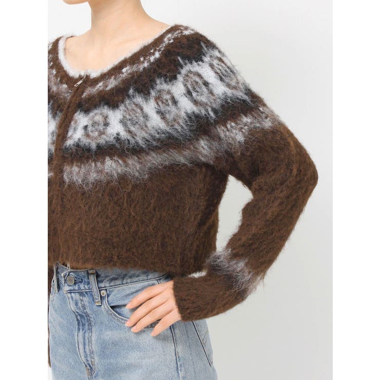 【WEB限定】求心柄ショートジップニット | Ungrid | 詳細画像22 