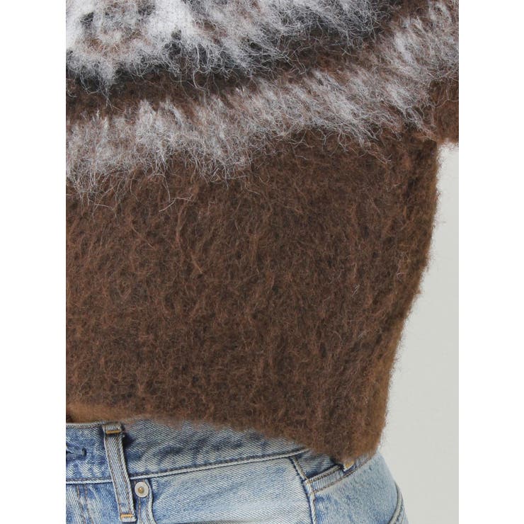 【WEB限定】求心柄ショートジップニット | Ungrid | 詳細画像23 