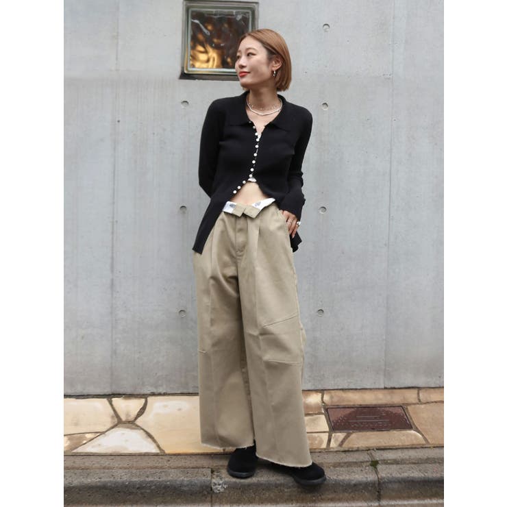 ボタンデザインニットカーディガン | Ungrid | 詳細画像22 