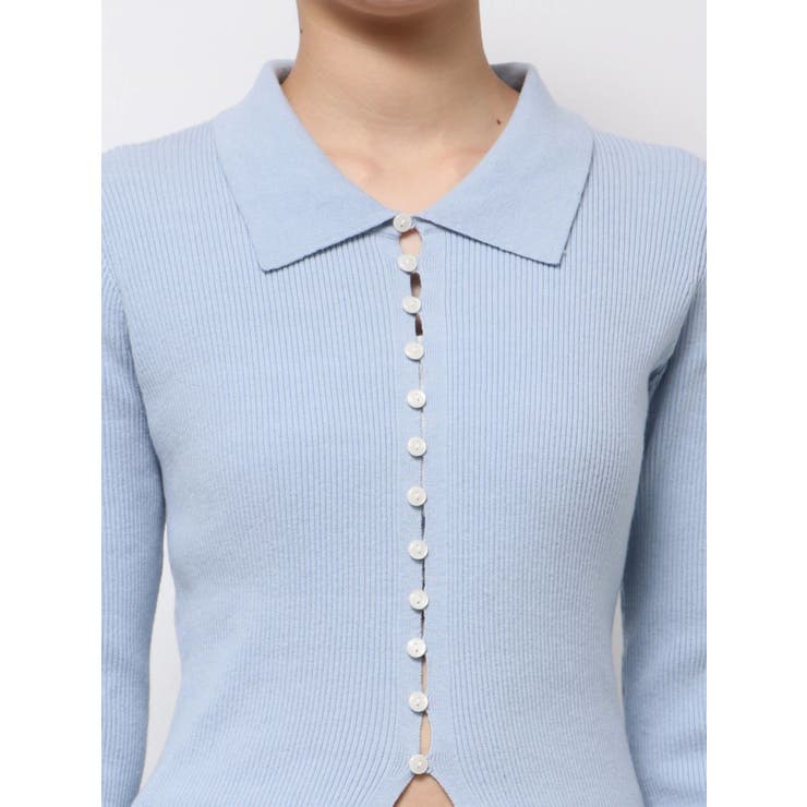 ボタンデザインニットカーディガン | Ungrid | 詳細画像39 