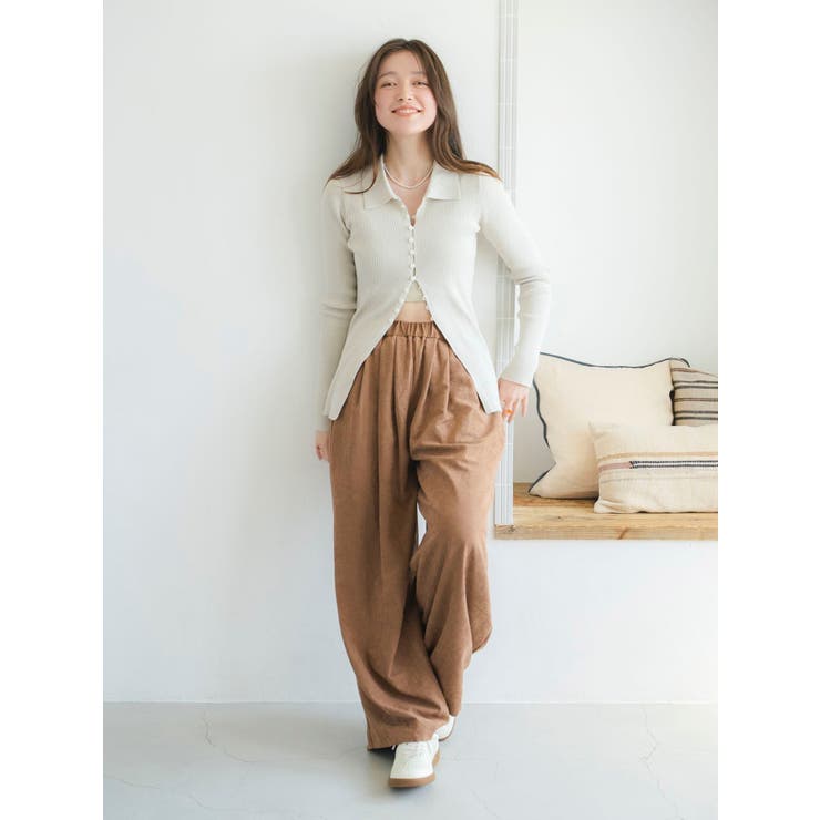 ボタンデザインニットカーディガン | Ungrid | 詳細画像9 