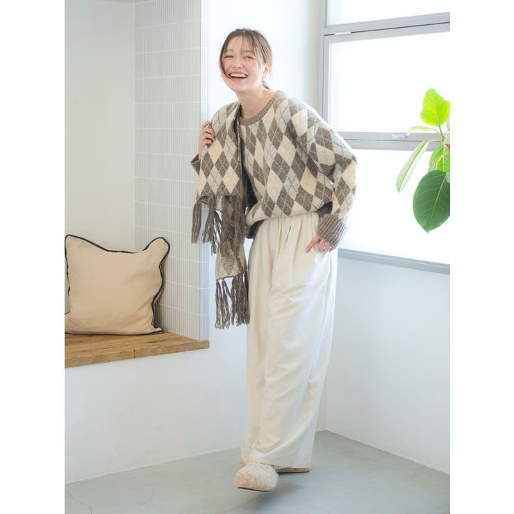 アーガイルルーズニット | Ungrid | 詳細画像16 