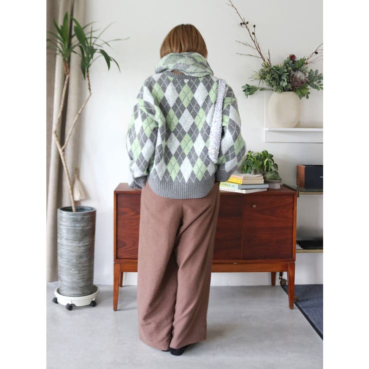 アーガイルルーズニット | Ungrid | 詳細画像24 