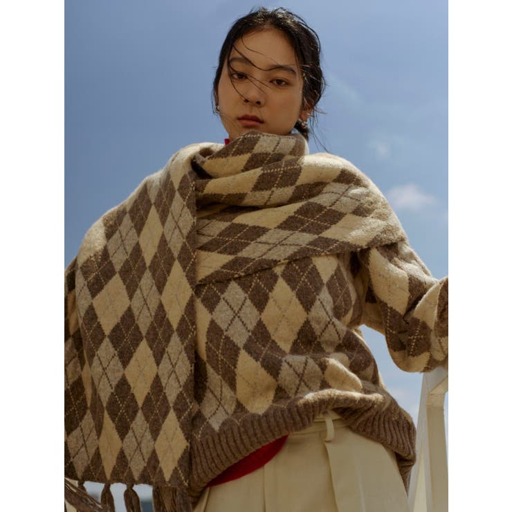 アーガイルルーズニット | Ungrid | 詳細画像3 