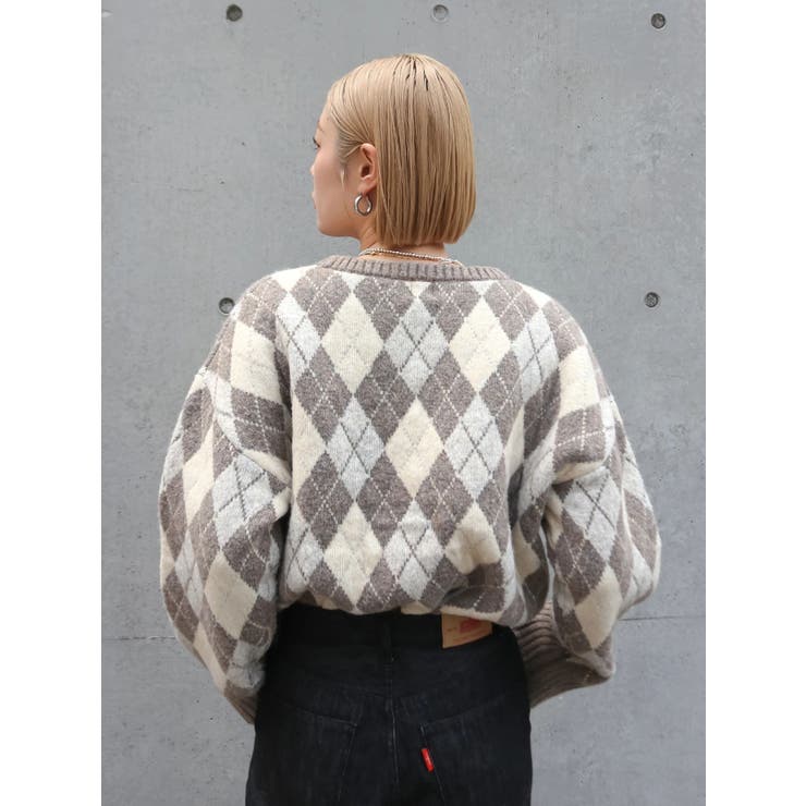 アーガイルルーズニット | Ungrid | 詳細画像9 