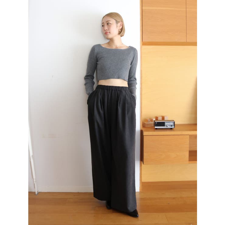 ボートネックショートニット | Ungrid | 詳細画像15 