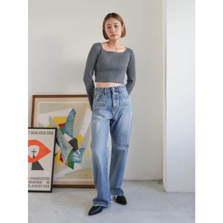 ボートネックショートニット | Ungrid | 詳細画像20 