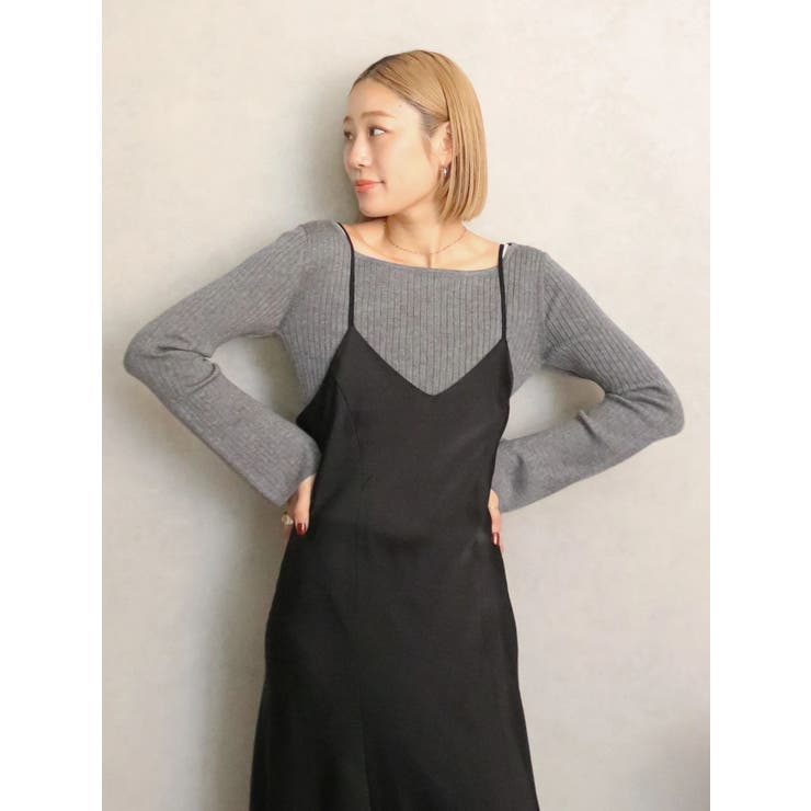 ボートネックショートニット | Ungrid | 詳細画像23 