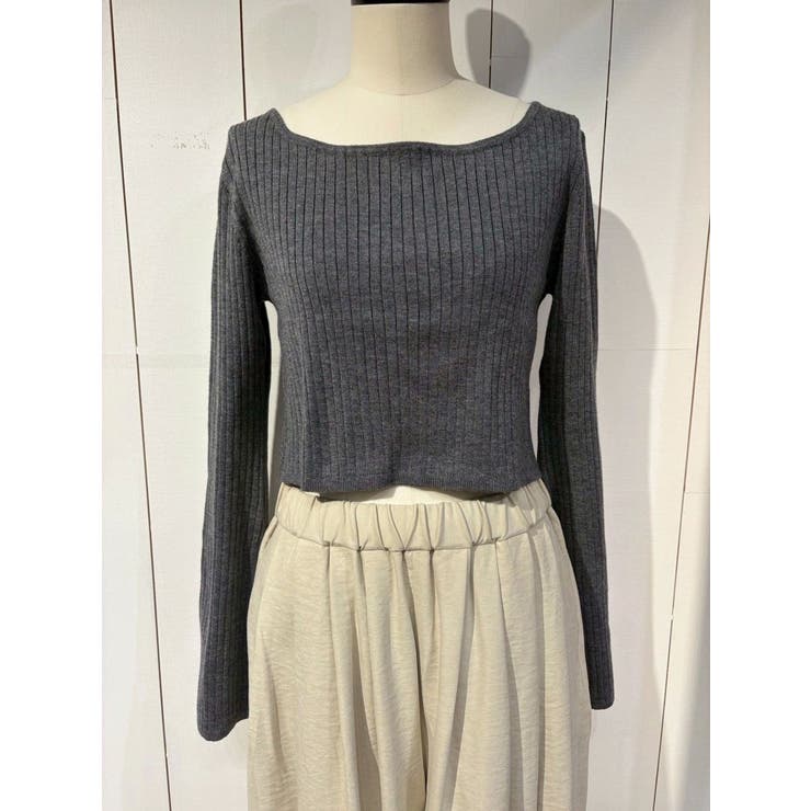 ボートネックショートニット | Ungrid | 詳細画像3 