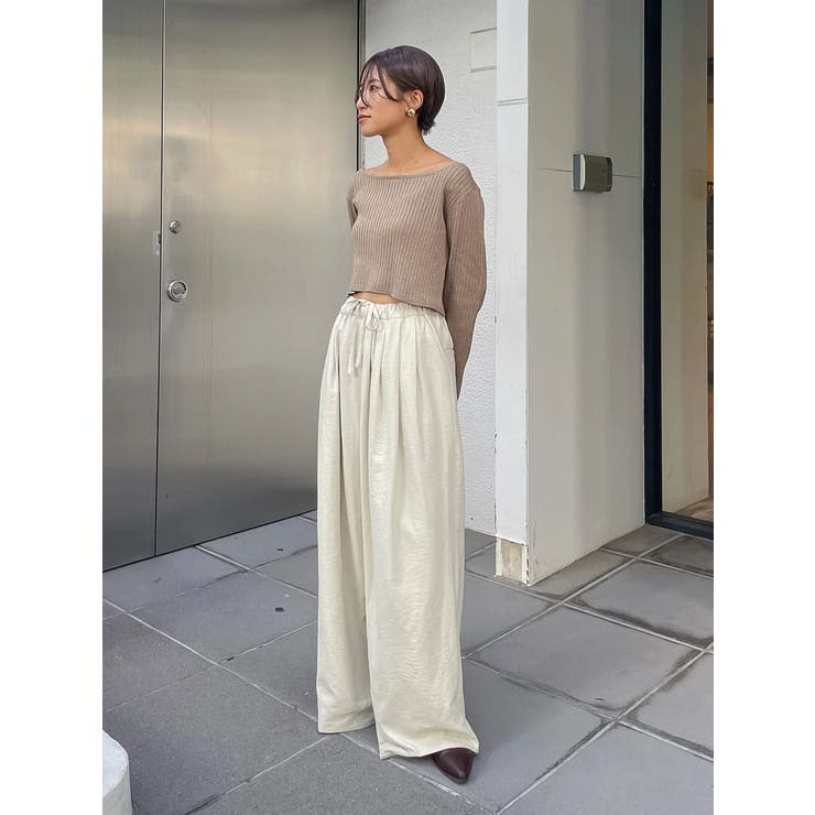 ボートネックショートニット | Ungrid | 詳細画像32 