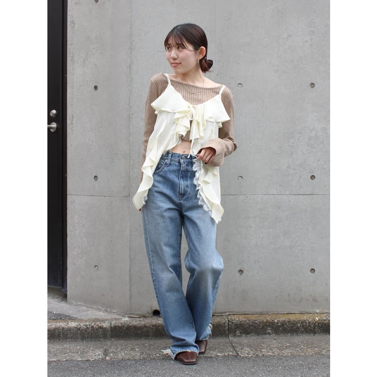 ボートネックショートニット | Ungrid | 詳細画像35 