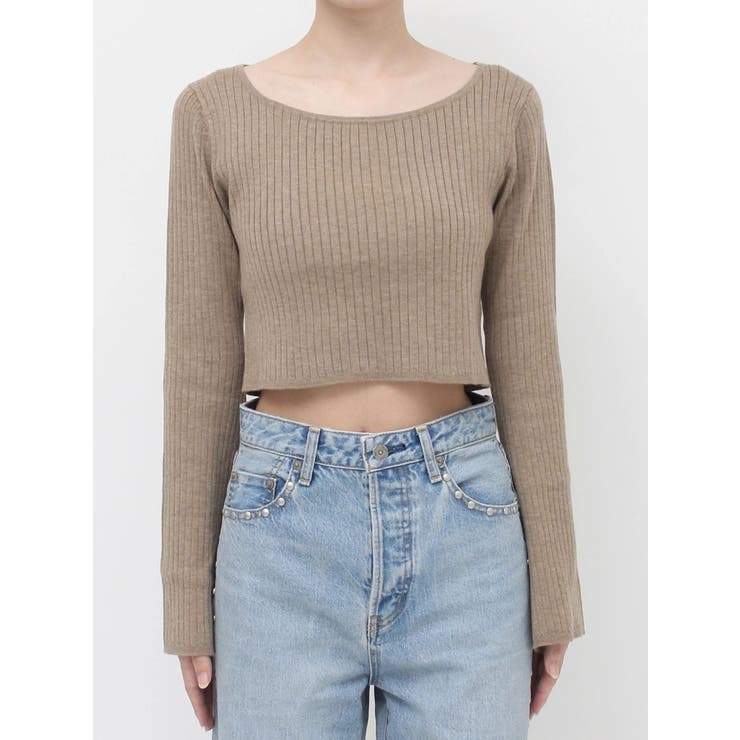 ボートネックショートニット | Ungrid | 詳細画像36 