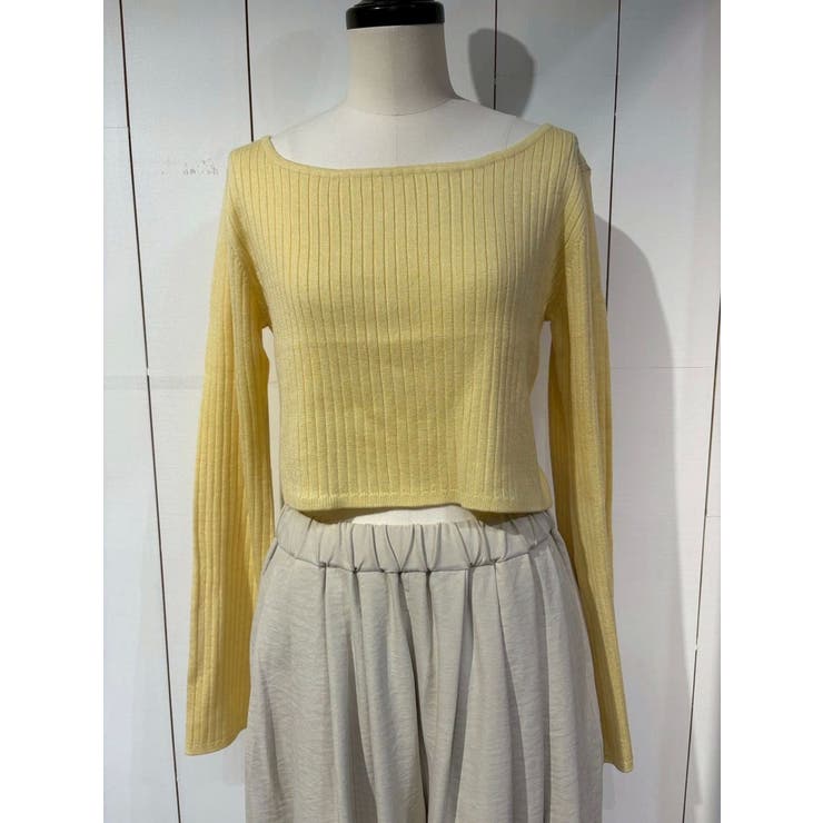 ボートネックショートニット | Ungrid | 詳細画像4 