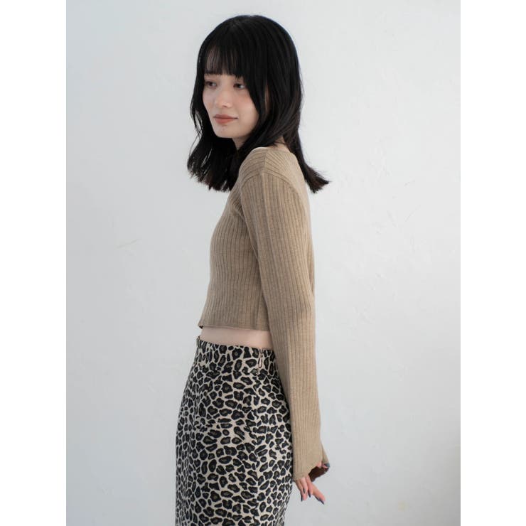 ボートネックショートニット | Ungrid | 詳細画像5 