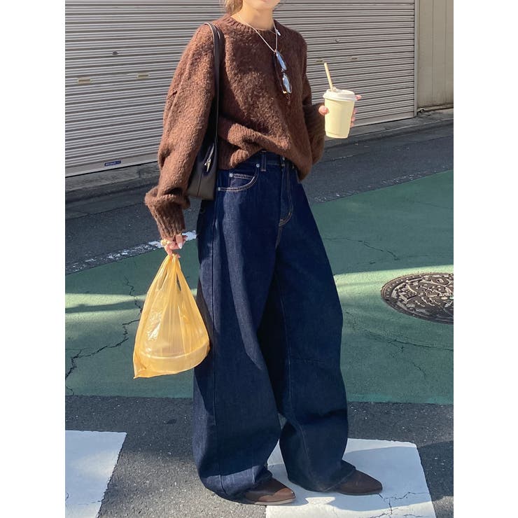 カラーモヘヤ混ルーズニット | Ungrid | 詳細画像10 