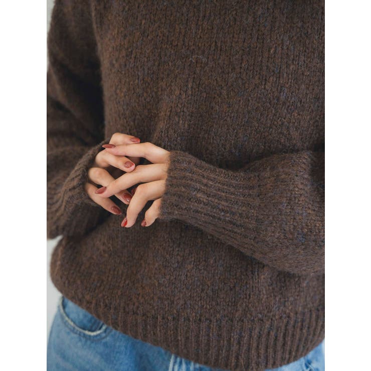 カラーモヘヤ混ルーズニット | Ungrid | 詳細画像12 