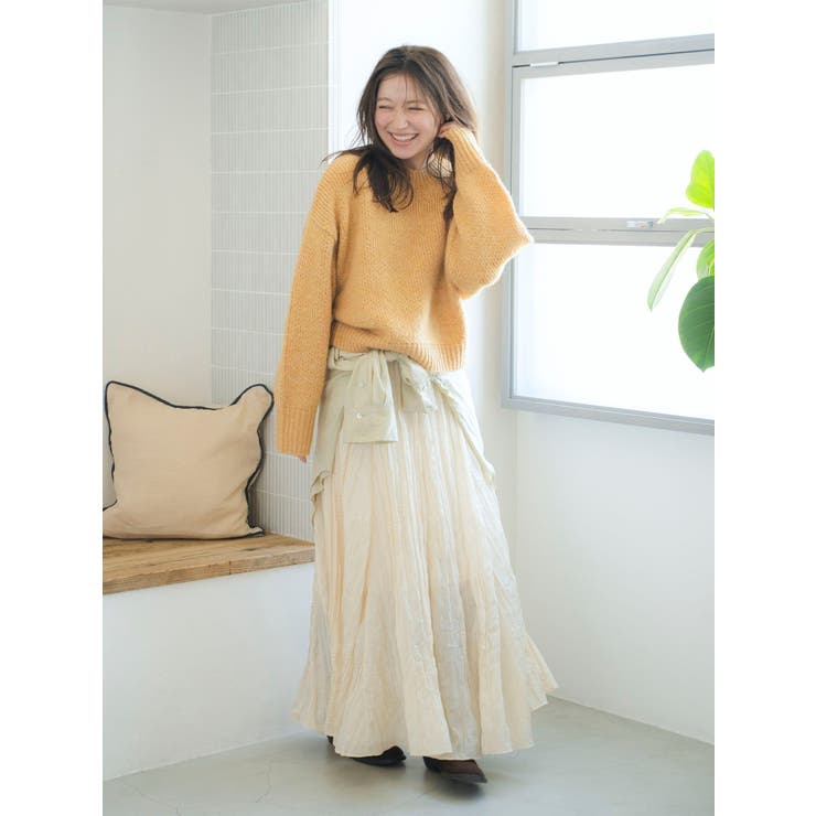 カラーモヘヤ混ルーズニット | Ungrid | 詳細画像19 