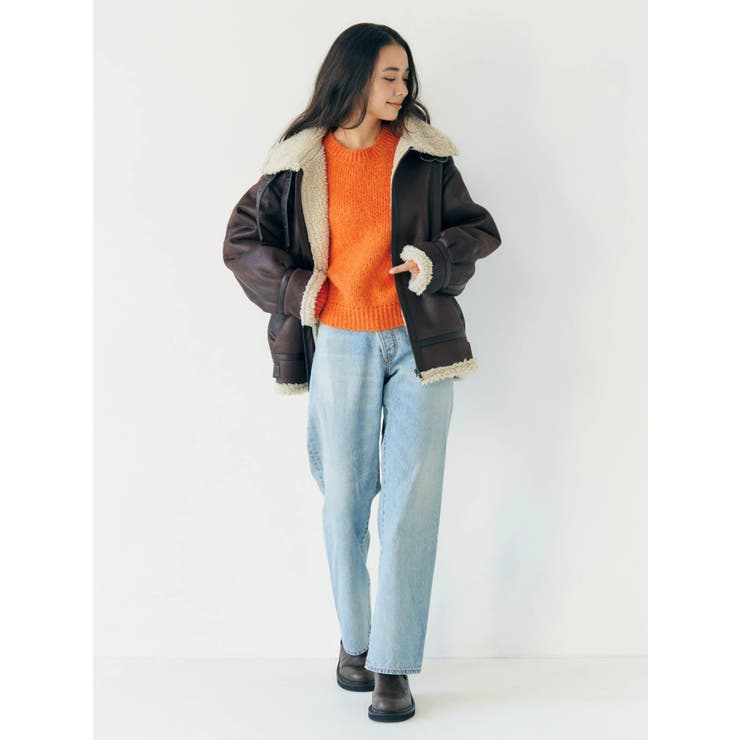 カラーモヘヤ混ルーズニット | Ungrid | 詳細画像22 