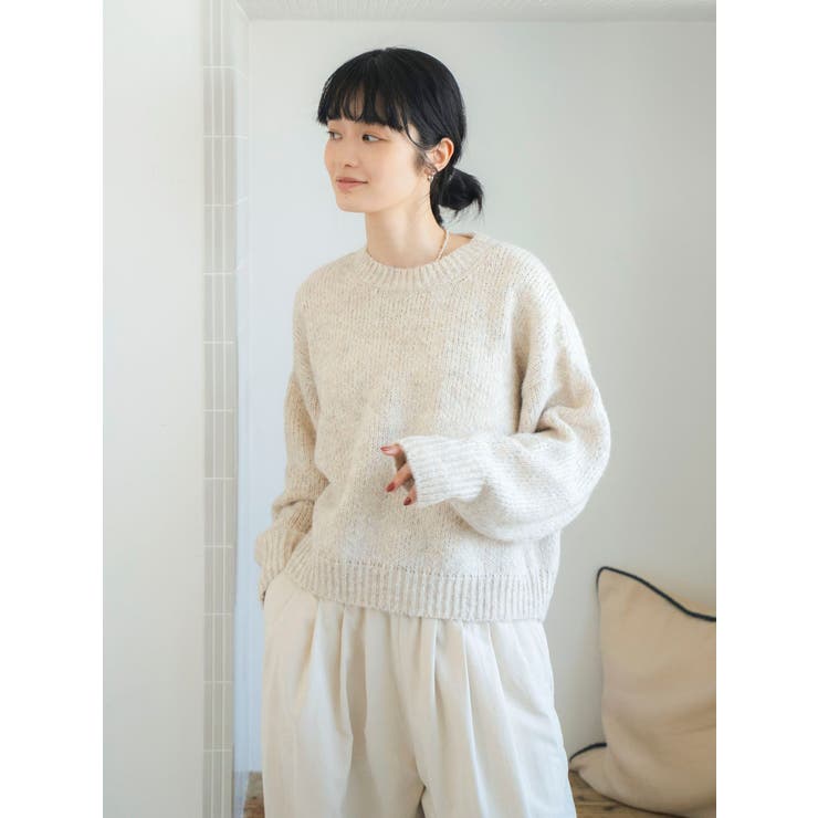 カラーモヘヤ混ルーズニット | Ungrid | 詳細画像26 