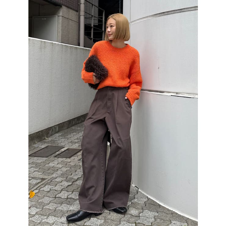 カラーモヘヤ混ルーズニット | Ungrid | 詳細画像30 