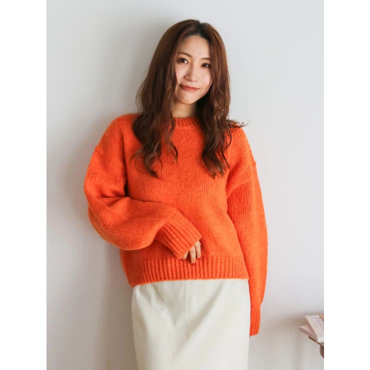 カラーモヘヤ混ルーズニット | Ungrid | 詳細画像33 